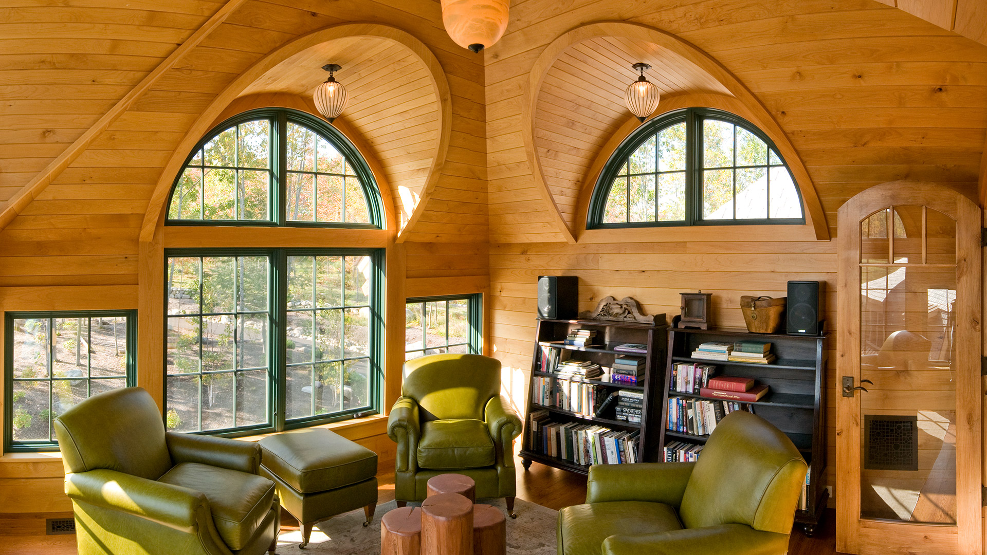 Lake Wentworth, New Hampshire home office with great views