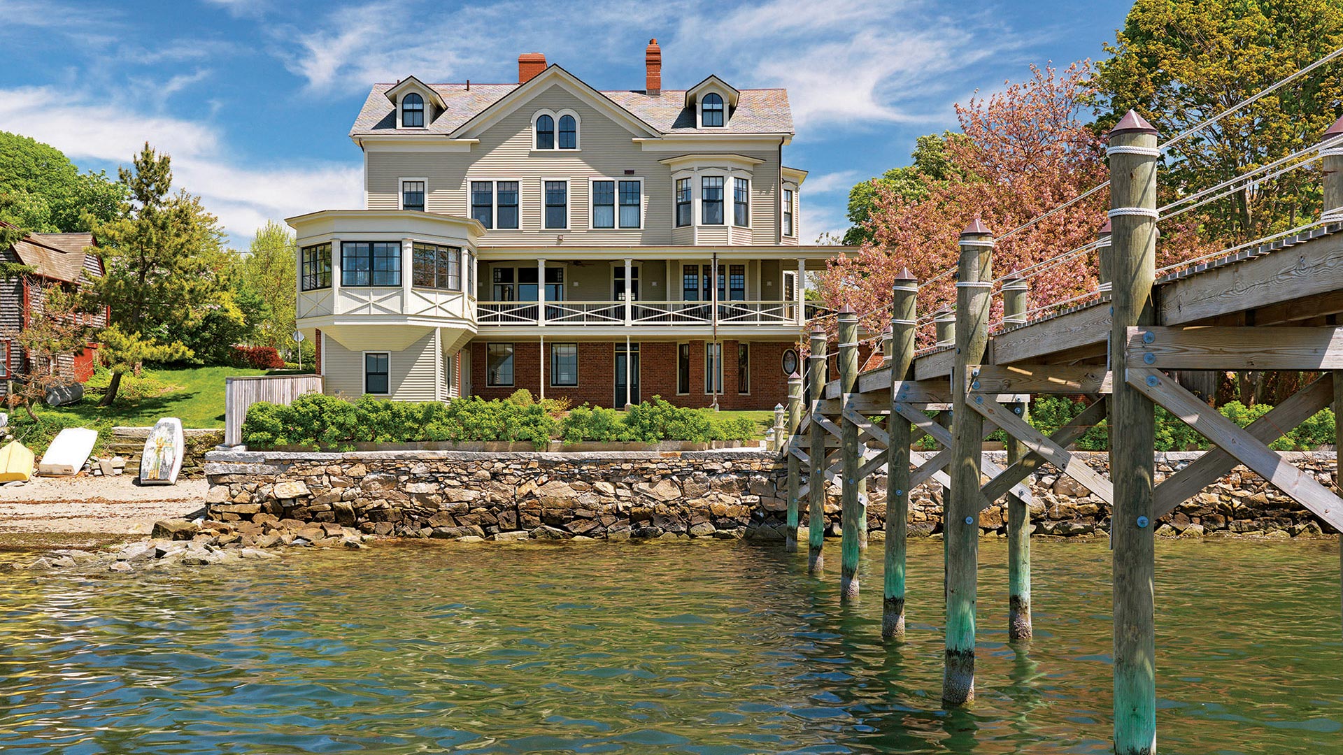 Newport Rhode Island view of the house from the dock