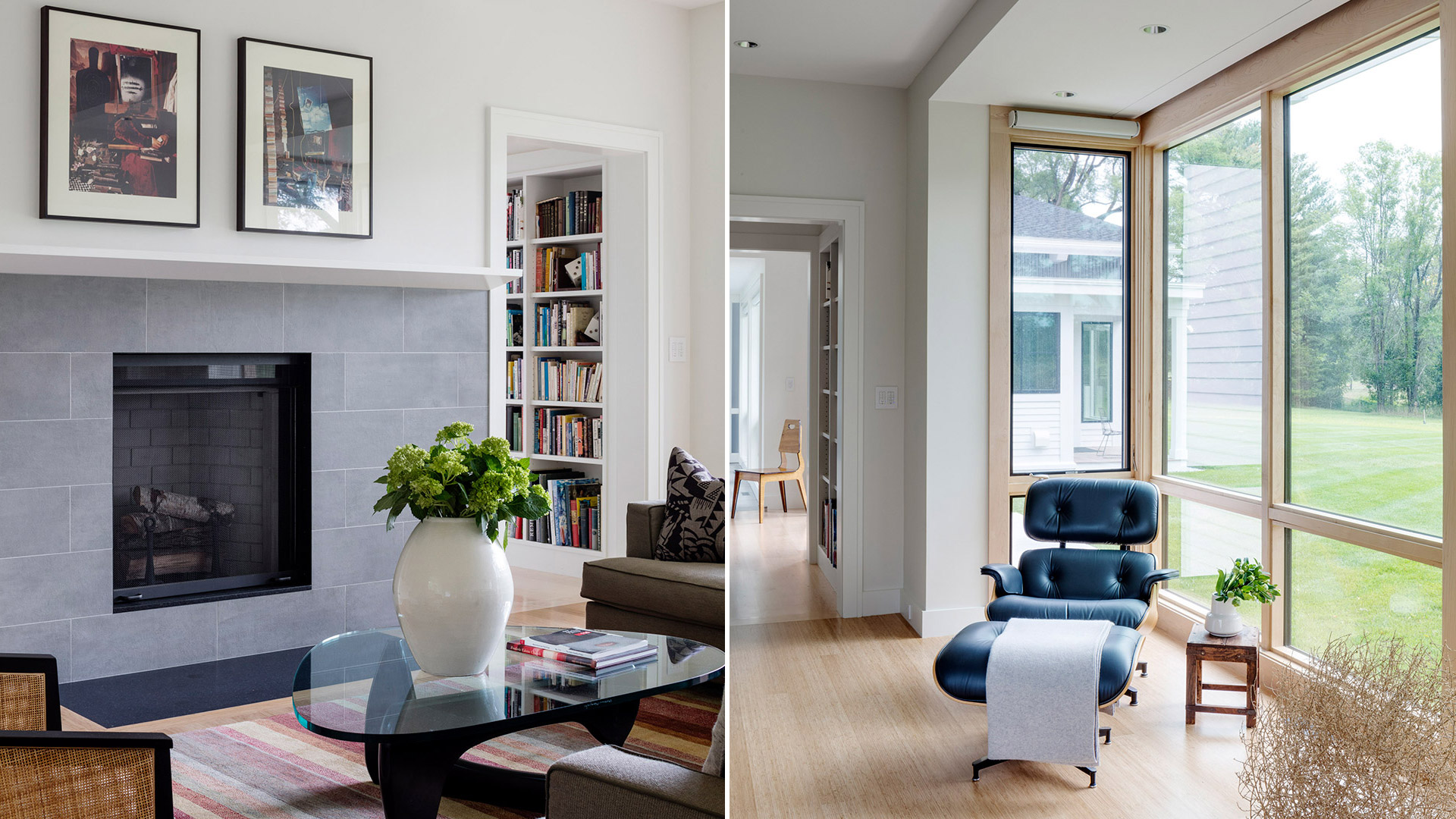 Concord Massachusetts modern living room
